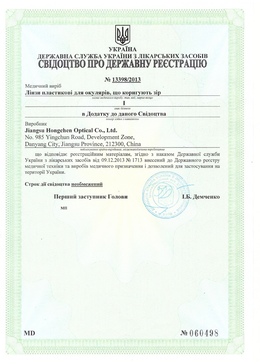 Линзы пластиковые